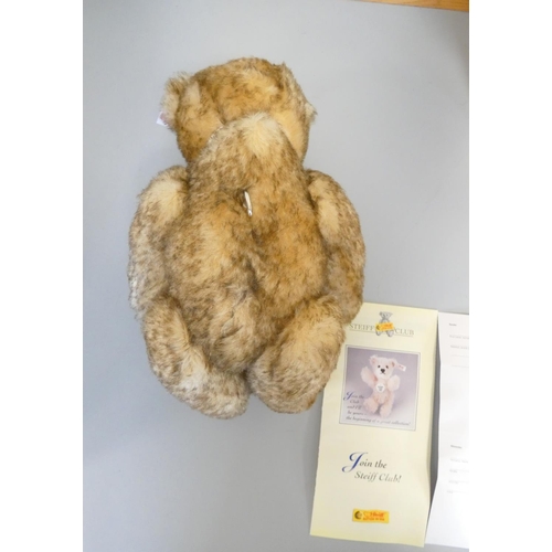 56 - Steiff. Musical The English Teddy Bear, 2003, white tag 660979, produced exclusively for UK and Irel... 