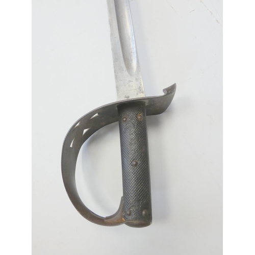 338 - British 1885 Pattern Cavalry Trooper's Sword, the ricasso bearing maker's mark of Weyersberg Kirschb... 