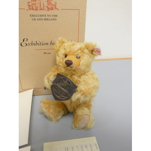 66 - Steiff. Exhibition Bear Grand Prix 1904, 2004, white tag 661419, produced exclusively for UK and Ire... 