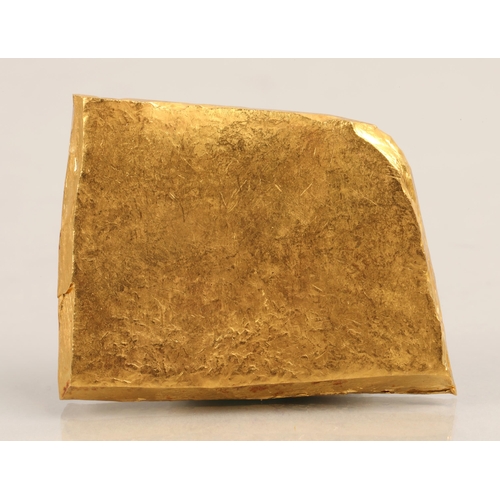 97 - Unmarked 24K gold ingot, 118.8g