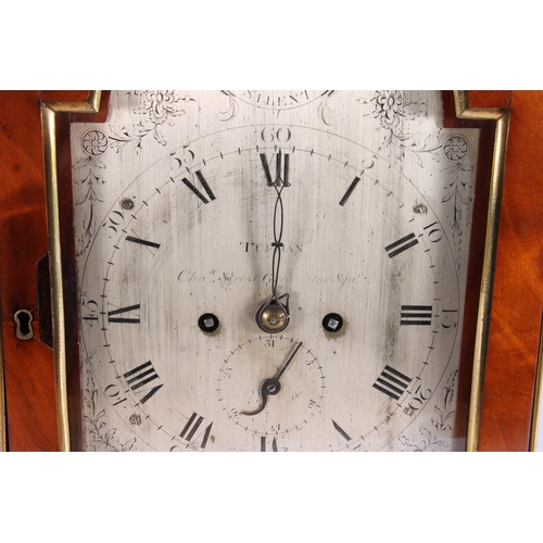 288 - Regency period mahogany cased bracket clock, c1820, the silvered dial signed Tupman, Charles Street,... 