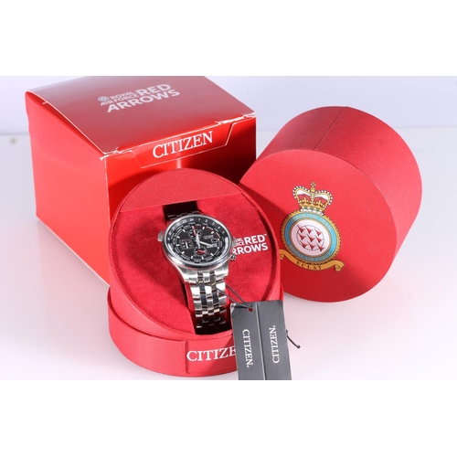 192 - Citizen Eco-Drive Red Arrows wristwatch, in original red arrows box with guarantee.