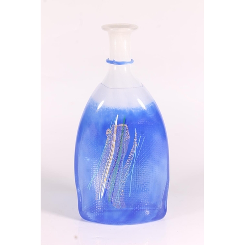 340 - Scandinavian 'Aqua' glass vase by Maud Gjeruldson Bugge for Hadeland, H33cm.