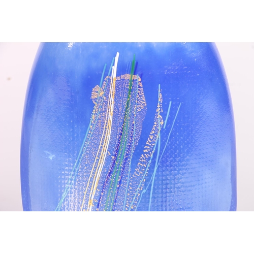 340 - Scandinavian 'Aqua' glass vase by Maud Gjeruldson Bugge for Hadeland, H33cm.