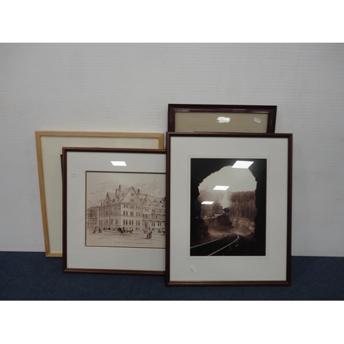 1 - Group of assorted prints and pictures to include a still life mixed media by Hazel Campbell, signed ... 