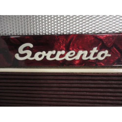 185 - Sorrento K251 accordion, cased.