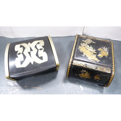 221 - Carton containing various boxes to include collector's boxes, sandalwood box, chinoiserie box, maple... 