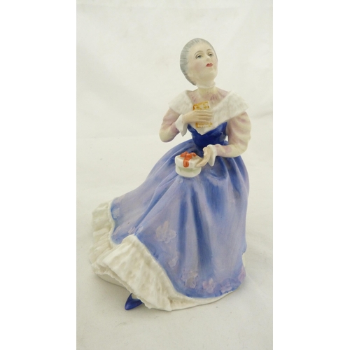 230 - Four Royal Doulton figures to include 'Autumn Breezes', 'Enchantment', 'Happy Anniversary' and 'The ... 