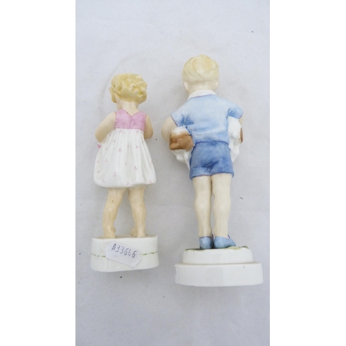 234 - Two Royal Worcester figures, 'Only Me' and 'Monday's Child is Fair of Face'.  (2)