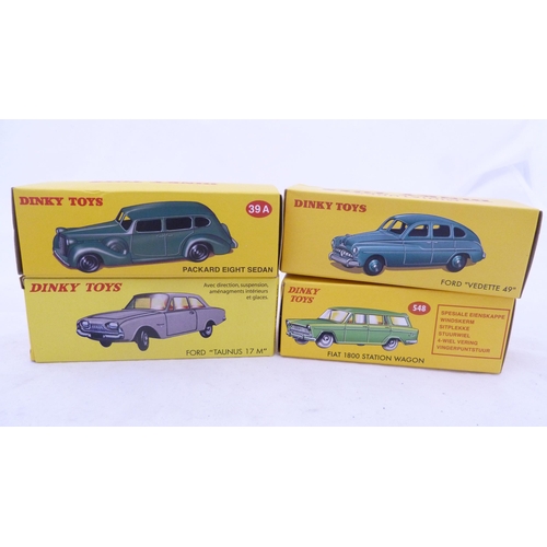 265 - Group of boxed deAgostini Dinky diecast models to include Fourgon Tolé Peugeot Esso (25BR), Fiat 180... 