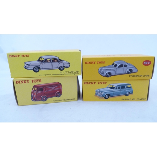 265 - Group of boxed deAgostini Dinky diecast models to include Fourgon Tolé Peugeot Esso (25BR), Fiat 180... 