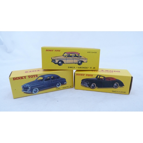 265 - Group of boxed deAgostini Dinky diecast models to include Fourgon Tolé Peugeot Esso (25BR), Fiat 180... 