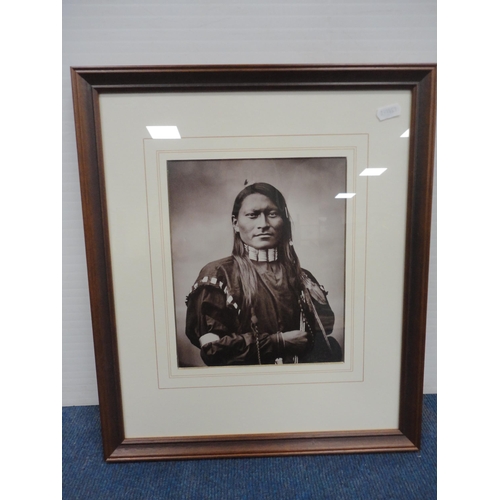 3 - Group of pictures and prints to include photographs of native Americans, print of the Old Tollbooth,... 