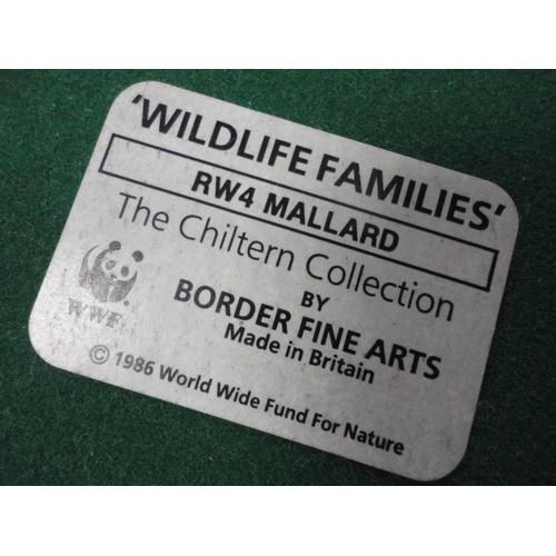 60 - Border Fine Arts groups to include three examples from the Wildlife Families range by Ray Ayres, and... 
