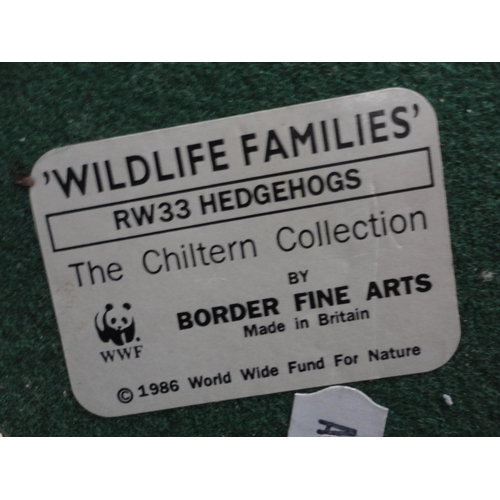 60 - Border Fine Arts groups to include three examples from the Wildlife Families range by Ray Ayres, and... 