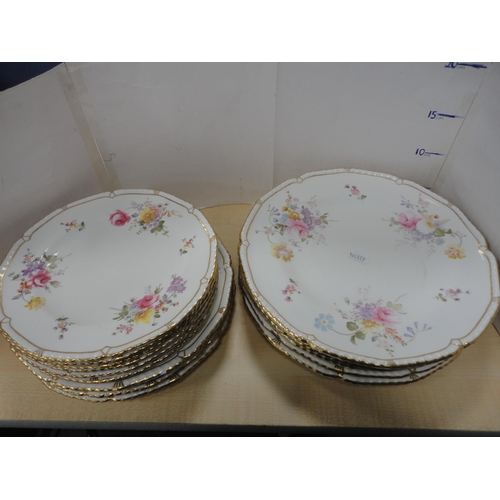 66 - Group of Royal Crown Derby dinnerwares to include ashets, side plates, dinner plates etc.