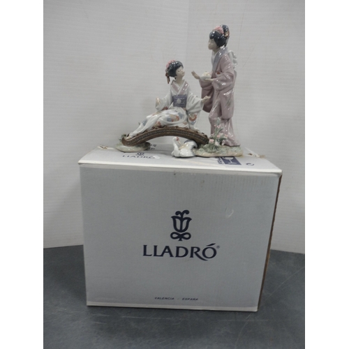 82 - Lladro figure group 'Springtime in Japan', no. 1445, boxed.