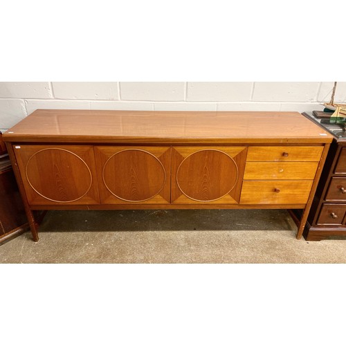 677 - Nathan mid century sideboard unit with circles design