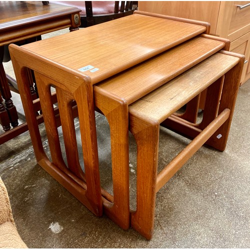 664 - Mid century set of three nesting tables