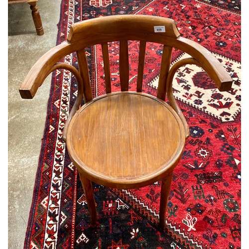 659 - Bentwood arm chair