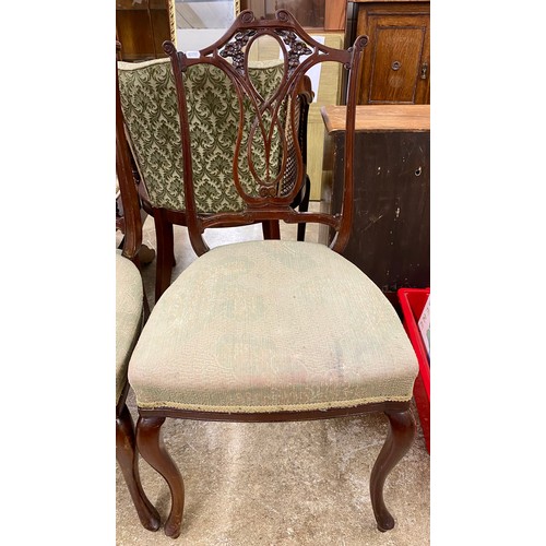 647 - Set of four mahogany side chairs