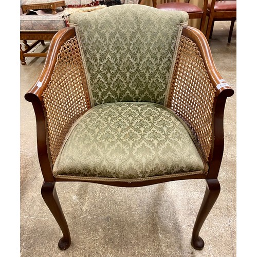 638 - Bergere cane tub chair