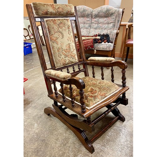 635 - Oak rocking chair