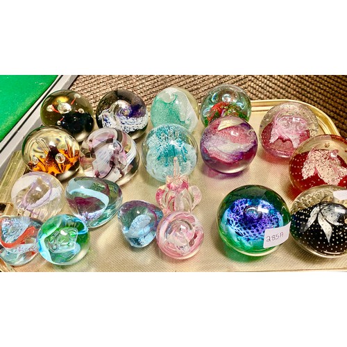 Assortment of Caithness paperweights