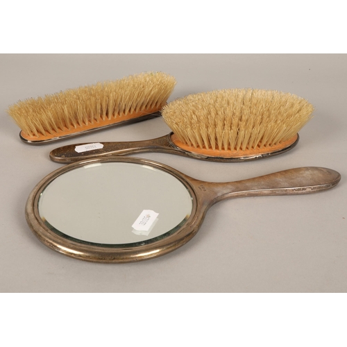 251 - Silver and tortoishell mounted dressing table set