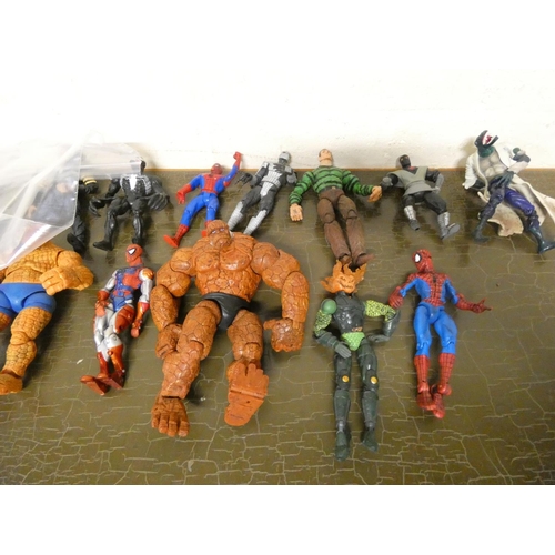 190 - Various Marvel Action figures to include Wolverine, Spiderman etc.