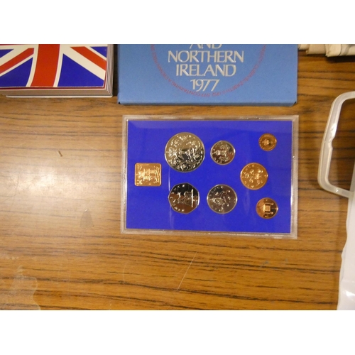 192 - Box of Royal memorabilia to include coins, mug, paper etc.