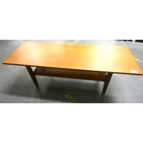 228 - Vintage teak G Plan style coffee table.