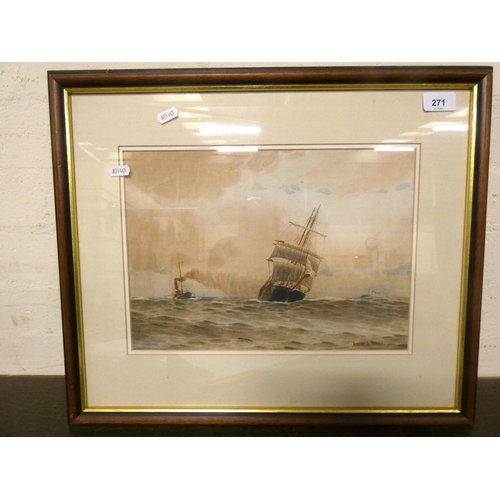 271 - Maritime watercolour by S.Boyce.