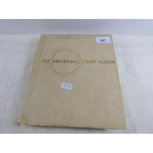 281 - Album of world stamps to include China, Great Britain etc.