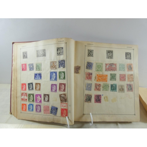 285 - Large box of World and British stamps to include two Penny Blue, Penny Reds etc.