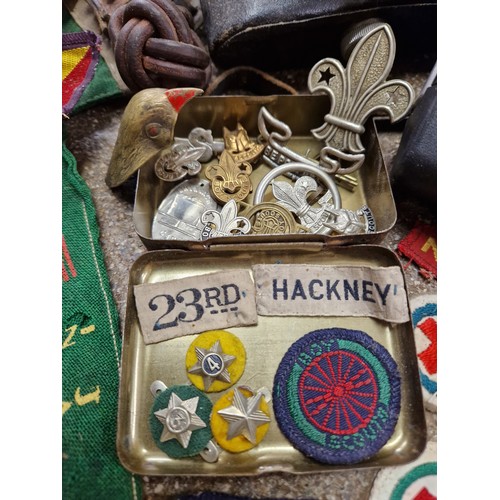 698 - Vintage Boy Scouts ephemera from the 1930s and 1940s and 1960s, and assorted vintage cameras includi... 