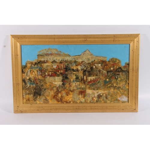 214 - KHASANOV (хасанов) (Kazan School Russian) Church on a hill Oil painting on canvas, signed and dated ... 