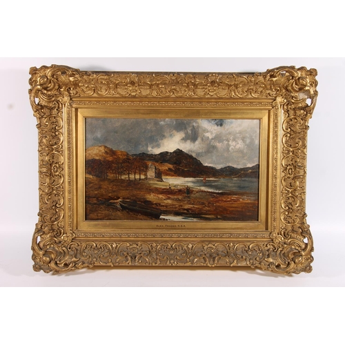 241 - ALEXANDER FRASER RSA (1827-1899) Carrick Castle Loch Goil Oil painting on canvas, signed and dated '... 