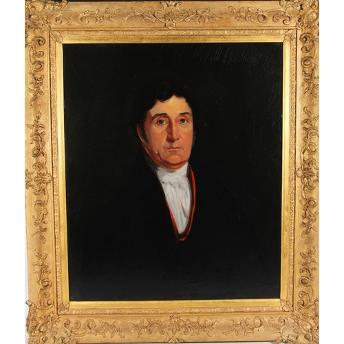 245 - 19TH CENTURY SCHOOL Half-length portrait of Alexander Bell (Son of John Bell of Genoch, Ayrshire) Oi... 