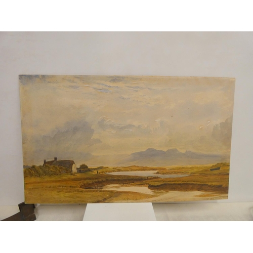 488 - Watercolour of North Wales by Edward Thornley.