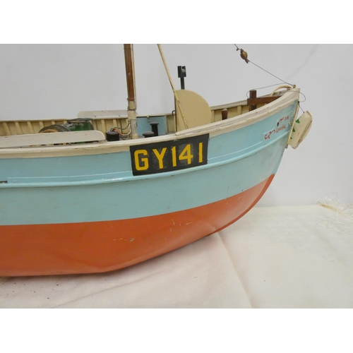 521 - Large scratch built model of a trawler GY141, named Our Lorraine with Futaba 12 volt running gear ma... 