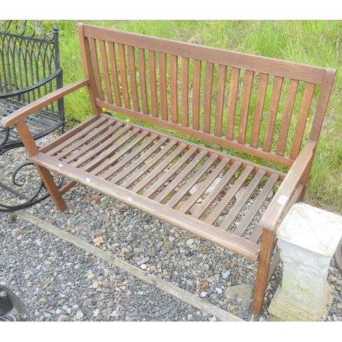 552 - Wooden modern garden bench