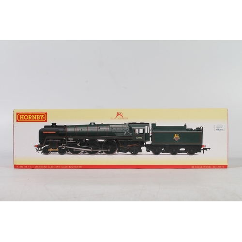 1016 - Hornby OO gauge model railways R2846 Clan Class 4-6-2 Clan Buchanan tender locomotive 72000 BR green...