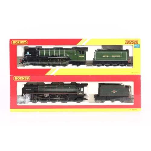 1023 - Hornby OO gauge model railways R3060 Tornado Class 4-6-2 Tornado tender locomotive 60163 BR green an... 