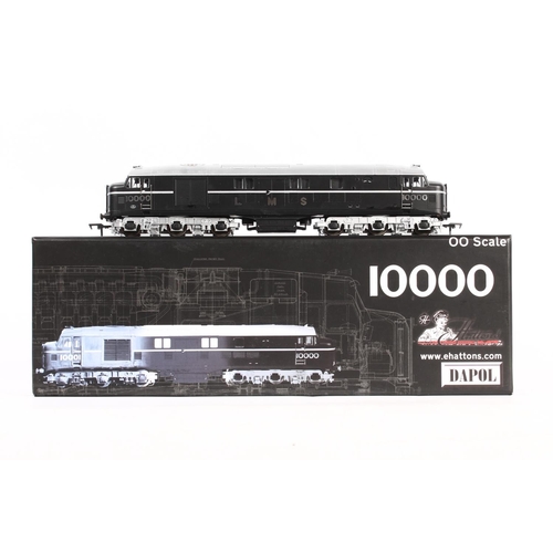 1031 - Dapol OO gauge model railway 10000AP Class 10000/10001 diesel locomotive LMS 10000 black with chrome...