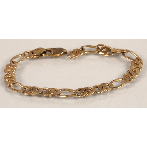 62 - 9k gold chain, damaged, 12.5g