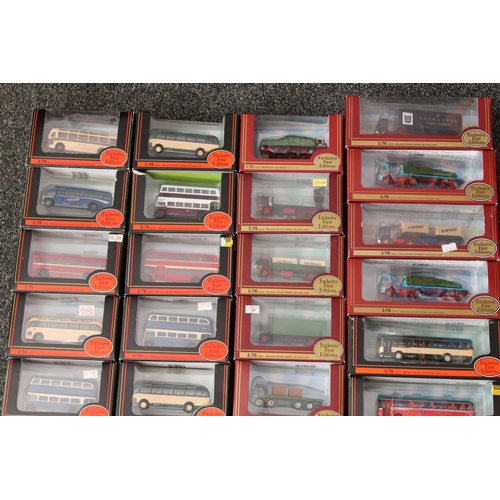1042 - Thirty-five Gilbow Exclusive First Editions EFE 1/76 scale diecast model busses including 12304 Cava...
