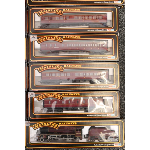 1078 - Mainline OO gauge model railway including 37061 4-6-0 Leander tender locomotive 5690 LMS maroon, 370... 