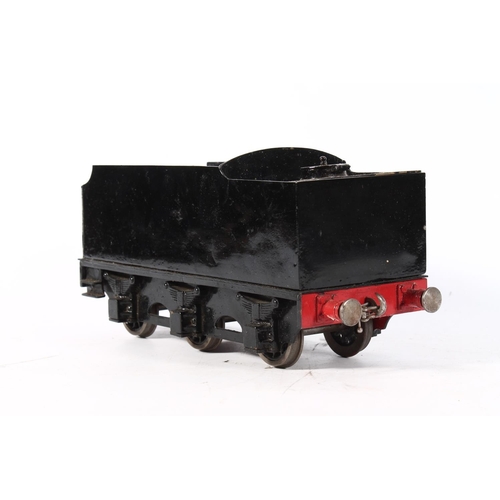 1090 - Scratch built 1.75-2 inch gauge live steam 2-6-0 tender locomotive, black livery, 59cm long overall.