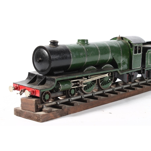 1092 - Scratch built 1.5 inch gauge live steam 4-4-2 tender locomotive LNER, green livery, 51cm long overal... 